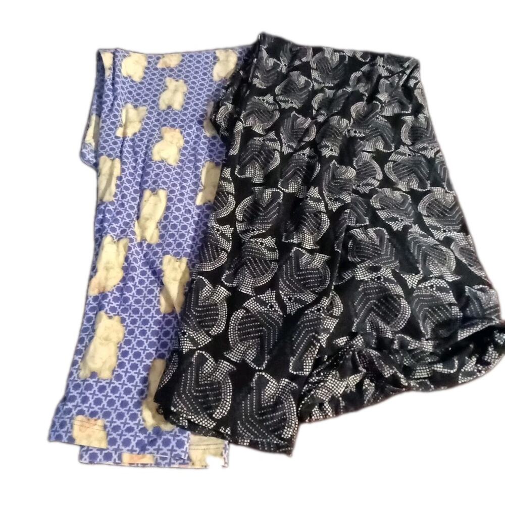 Lot Of Two Tall And Curvy Lularoe Animal Print Buttery Soft Leggings
